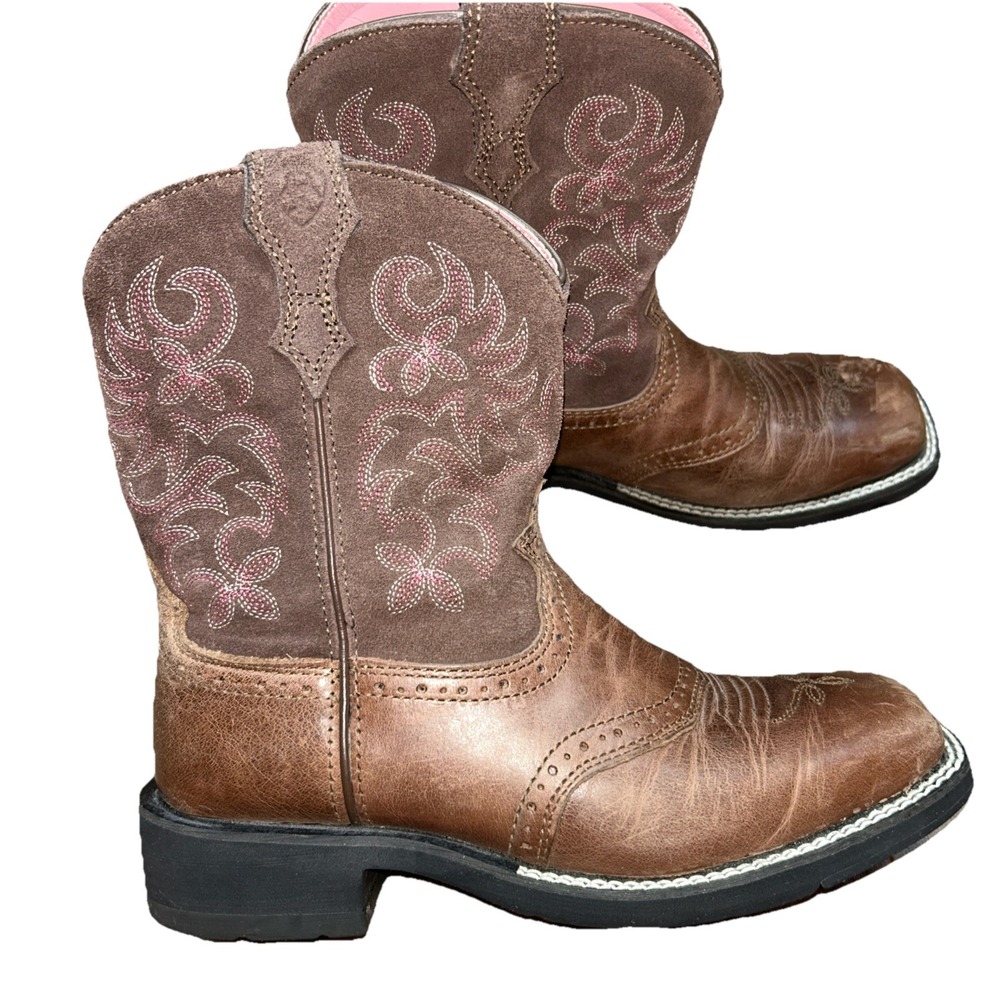 Ariat Boots: Women's‎ Brown 10005913 Fat baby Square Toe Cowboy Boots, Size 6.5